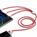 Baseus Year of the Tiger 3-in-1 USB Cable (CASX010009) - универсален USB кабел с Lightning, microUSB и USB-C конектори (120 см) (червен) 5