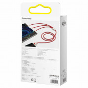 Baseus Year of the Tiger 3-in-1 USB Cable (CASX010009) - универсален USB кабел с Lightning, microUSB и USB-C конектори (120 см) (червен) 7