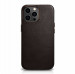 iCarer Leather Oil Wax MagSafe Case - кожен (естествена кожа) кейс с MagSafe за iPhone 13 Pro (кафяв) 1