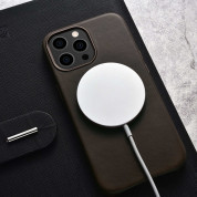 iCarer Leather Oil Wax MagSafe Case - кожен (естествена кожа) кейс с MagSafe за iPhone 13 Pro (кафяв) 8