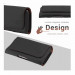 Honju Horizon Smooth Belt Leather Case Universal - кожен (естествена кожа) калъф за iPhone 13 Pro Max, 12 Pro Max и смартофни с размери до 170 x 85 мм (черен) 13