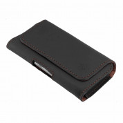 Honju Horizon Smooth Belt Leather Case Universal - кожен (естествена кожа) калъф за iPhone 13 Pro Max, 12 Pro Max и смартофни с размери до 170 x 85 мм (черен) 7
