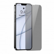 Baseus Full Screen Anti-Spy Privacy Tempered Glass (SGBL020702) - стъклено защитно покритие с определен ъгъл на виждане за целия дисплей на iPhone iPhone 13, iPhone 13 Pro (2 броя) 2