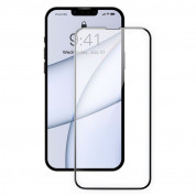 Baseus Full Screen Porcelain Tempered Glass (SGQP030201) - стъклено защитно покритие за целия дисплей на iPhone 13 Pro Max (прозрачен-черен) (2 броя)