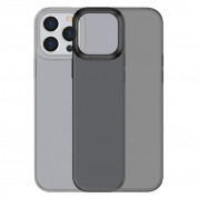 Baseus Simple Case - силиконов (TPU) калъф за iPhone 13 Pro Max (черен-прозрачен)