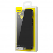 Baseus Liquid Silica Gel Case (ARYT000001) - силиконов (TPU) калъф за iPhone 13 (черен) 7