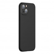 Baseus Liquid Silica Gel Case (ARYT000001) - силиконов (TPU) калъф за iPhone 13 (черен) 3