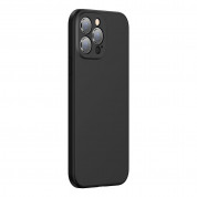 Baseus Liquid Silica Gel Case (ARYT000101) - силиконов (TPU) калъф за iPhone 13 Pro (черен)