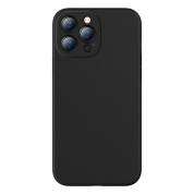 Baseus Liquid Silica Gel Case (ARYT000201) - силиконов (TPU) калъф за iPhone 13 Pro Max (черен) 1