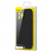 Baseus Liquid Silica Gel Case (ARYT000201) - силиконов (TPU) калъф за iPhone 13 Pro Max (черен) 7
