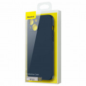 Baseus Liquid Silica Gel Case (ARYT000001) - силиконов (TPU) калъф за iPhone 13 (син) 8