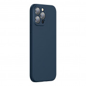 Baseus Liquid Silica Gel Case (ARYT000803) - силиконов (TPU) калъф за iPhone 13 Pro Max (син) 2