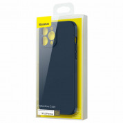 Baseus Liquid Silica Gel Case (ARYT000803) - силиконов (TPU) калъф за iPhone 13 Pro Max (син) 8