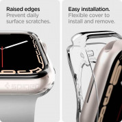 Spigen Liquid Crystal Case - качествен силиконов (TPU) кейс за Apple Watch 44мм, 45мм (прозрачен) 2