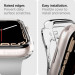 Spigen Liquid Crystal Case - качествен силиконов (TPU) кейс за Apple Watch 44мм, 45мм (прозрачен) 3