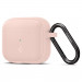 Spigen AirPods 3 Silicone Fit Case - силиконов калъф с карабинер за Apple AirPods 3 (розов) 1