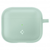 Spigen AirPods 3 Silicone Fit Case - силиконов калъф с карабинер за Apple AirPods 3 (зелен) 3