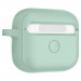 Spigen AirPods 3 Silicone Fit Case - силиконов калъф с карабинер за Apple AirPods 3 (зелен) 6