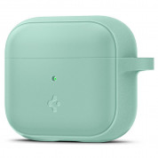 Spigen AirPods 3 Silicone Fit Case - силиконов калъф с карабинер за Apple AirPods 3 (зелен) 1