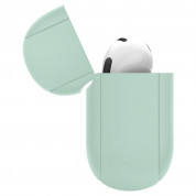 Spigen AirPods 3 Silicone Fit Case - силиконов калъф с карабинер за Apple AirPods 3 (зелен) 2