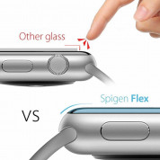 Spigen Neo FLEX Screen Protector - комплект от 3 броя защитно покритие с извити ръбове за целия дисплей на Apple Watch 44мм, Apple Watch 45мм (прозрачен) 2