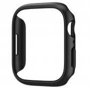 Spigen Thin Fit Case - качествен твърд кейс за Apple Watch 7 41мм (черен) 2