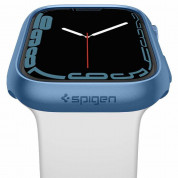 Spigen Thin Fit Case - качествен твърд кейс за Apple Watch 7 41мм (син) 5
