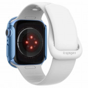Spigen Thin Fit Case - качествен твърд кейс за Apple Watch 7 41мм (син) 2