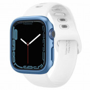 Spigen Thin Fit Case - качествен твърд кейс за Apple Watch 7 41мм (син)