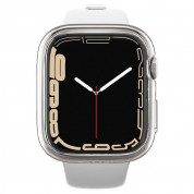 Spigen Thin Fit Case - качествен твърд кейс за Apple Watch 7 41мм (прозрачен) 4