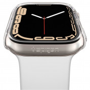 Spigen Thin Fit Case - качествен твърд кейс за Apple Watch 7 41мм (прозрачен) 5