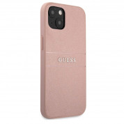 Guess Saffiano PU Leather Hard Case for iPhone 13 mini (pink) 2