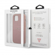 Guess Saffiano PU Leather Hard Case for iPhone 13 mini (pink) 5