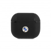 BMW Signature Leather Case - кожен кейс (естествена кожа) за Apple Airpods 3 (черен) 1