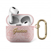 Guess Airpods 3 4G Script PU Hard Case for Apple AirPods 3 (pink)
