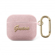 Guess Airpods 3 Saffiano Metal Logo Hard Case (pink)