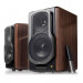 Edifier S2000 MK III Powerful Bluetooth Bookshelf Speakers - висококачествена 2.0 безжична аудио система (кафяв) 1