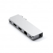 Satechi USB-C Pro Hub Mini - мултифункционален хъб за свързване на допълнителна периферия за MacBook Pro (сребрист)