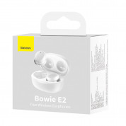 Baseus Bowie E2 TWS In-Ear Bluetooth Earbuds (NGTW090002) - водонепромокаеми безжични слушалки със зареждащ кейс (бял) 14
