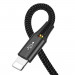 Baseus Fast 4-in-1 Charging Data Cable (CA1T4-A01) - универсален USB-A кабел с microUSB, 2xLightning и USB-C конектори (120 см) (черен) 3