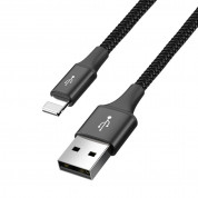 Baseus Fast 4-in-1 cable (CA1T4-A01), 2x Lightning, USB Type C and micro USB ports, nylon braided, 3.5A, 1.2m (black) 3