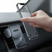 Baseus 2in1 Easy Control Clamp Car (SUYK000012) - комплект поставки за радиатора или таблото на кола за смартфони с дисплеи до 6.7 инча (черен) 7