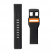 Urban Armor Gear Civilian Strap - изключително здрава силиконова каишка за Samsung Galaxy Watch и други часовници (22мм) (черен-оранжев) 4
