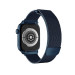 Uniq Dante Milanese Magnetic Stainless Steel Band - стоманена, неръждаема каишка за Apple Watch 42мм, 44мм, 45мм, Ultra 49мм (светлосин) 2