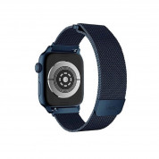 Uniq Dante Milanese Magnetic Stainless Steel Band - стоманена, неръждаема каишка за Apple Watch 38мм, 40мм, 41мм (светлосин) 1