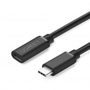 Ugreen USB-C Extension Cable - удължителен USB-C кабел (50 см) (черен)