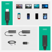 Ugreen USB-C Extension Cable - удължителен USB-C кабел (50 см) (черен) 5