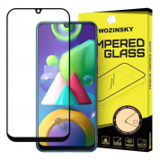 Wozinsky Full Glue 3D Tempered Glass - каленo стъкленo защитнo покритиe за дисплея на Samsung Galaxy M30s, Galaxy M21 (черен)