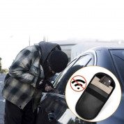 Vertical Faraday Signal Blocking RFID Car Keys Pouch - вертикален джоб (фарадеев кафез) за блокиране на сигнали и RFID защита (черен) 7