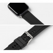 Ringke Rubber One Silicone Band - силиконова каишка за Apple Watch 42мм, 44мм, 45мм (черен) 1